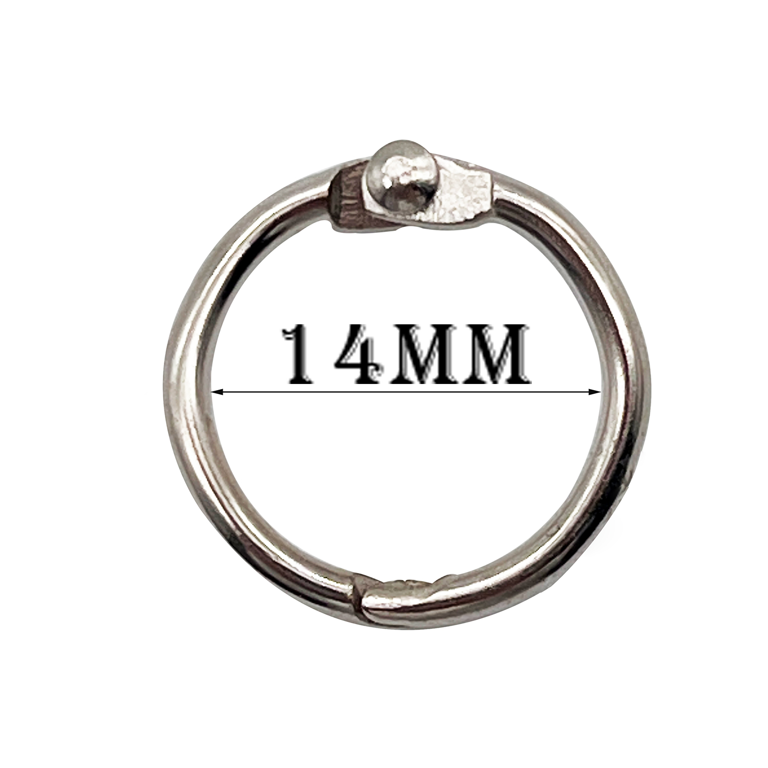 14mm small silver metal loose leaf book binder rings photo book ring binder for index cards school office stationery